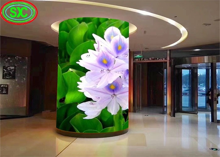 고 밝기 HD 임대 소프트 모듈 P2.5 P3 P4 P5 실내 고정 LED 유연 원통 비디오 벽