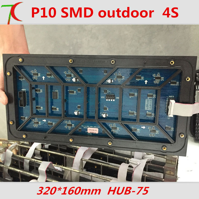 광고물을 위한 IP65 P10 옥외 광고 LED 스크린 SMD3535 1/4 검사