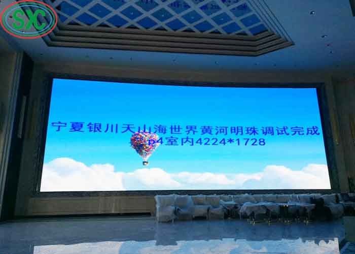 SMD2121 P4 실내 RGB LED 다이 캐스팅 알루미늄 스크린 풀 컬러 디스플레이 고정 철강 캐비닛