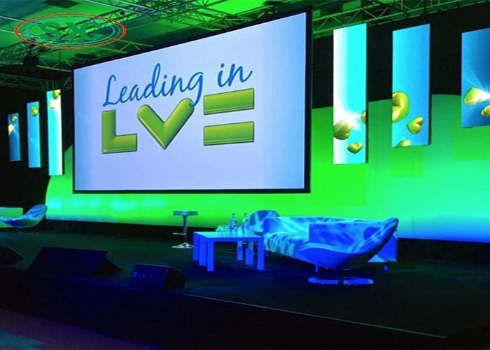 맞춤형 고정 실내 스테이지 SMD LED 임대, 2500nits 밝기 실내 풀 컬러 LED 디스플레이