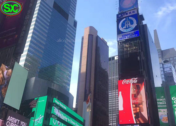 큰 지도한 광고 스크린 P10 옥외 광고는 전시 화면 텔레비젼 널을 지도했습니다