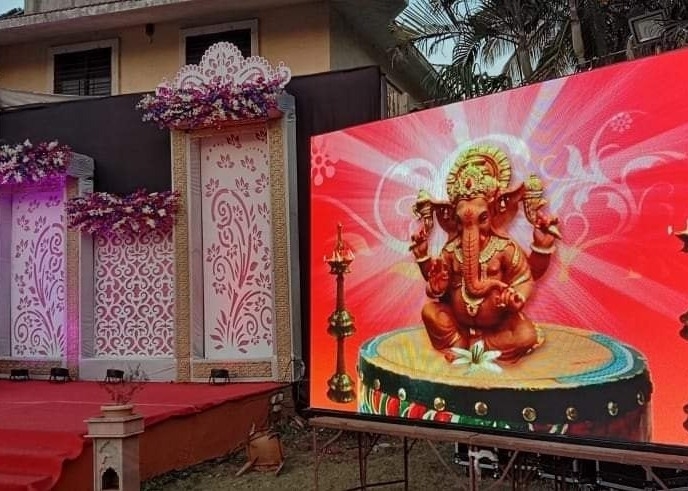 P3.91 Outdoor Full Color LED Die-Casting Aluminum Screen 62500 Points/Square Meter