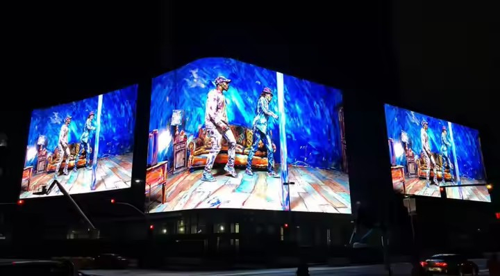 고정 P6 야외 전색 LED 디스플레이 철 캐비닛 3 년 보증