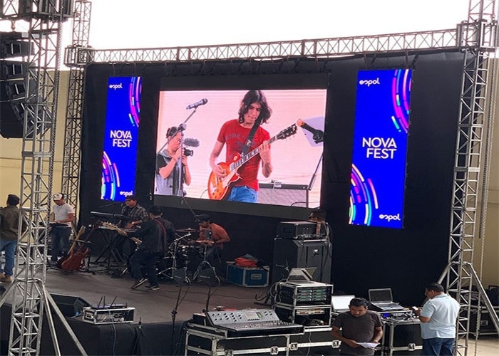 다이 캐스트 알루미늄 디스플레이 방수 1/8 스캔 10000 픽셀/M2 SMD LED 디스플레이 P10