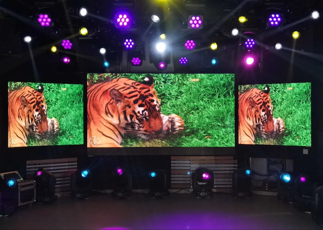 SMD2727 대형 야외 LED 렌터 스크린 P4.81 곡선 디스플레이 스테이지 3840HZ