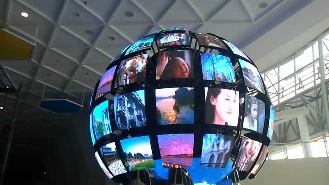 모듈 크기 320*160mm 구형 LED 화면 IP43 방수 및 전압 DC5V
