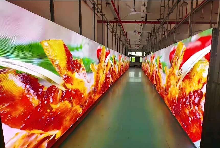 캐비닛 크기 600*337.5MM 접착제 보드 LED 화면