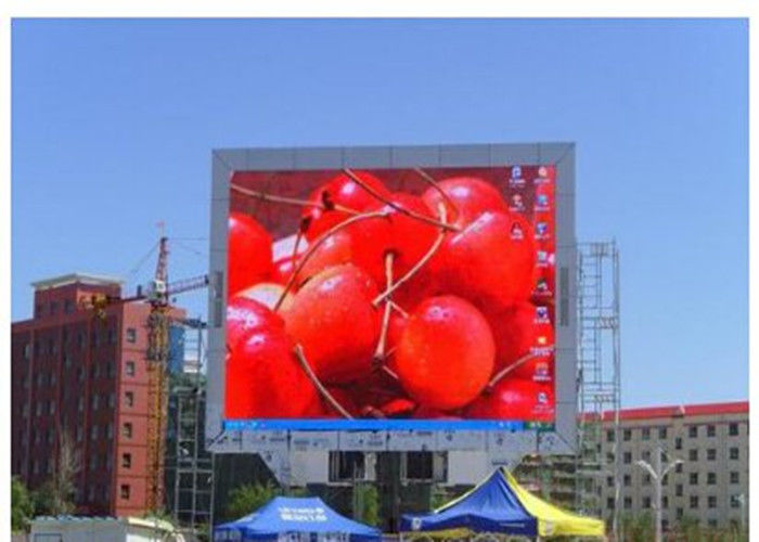 거대 상업용 야외 P10 LED 광고 화면 방수 고해상도 풀 컬러