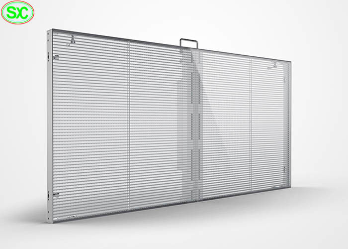 투명한 영상 유리제 스크린 투명한 창 전시를 광고하는 P10