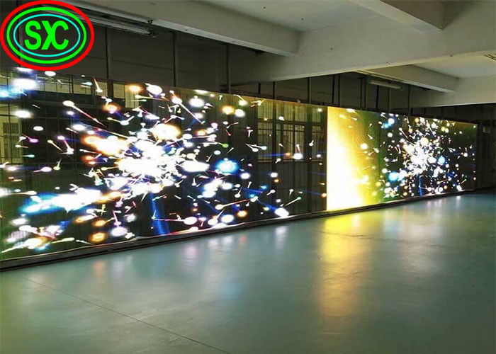 풀 컬러 HD 유연성 4000cd/sqm 투명 LED 패널 투명 LED 화면