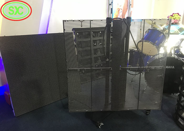 P3.91 투명 LED 스크린 HD 실내 광고 디스플레이