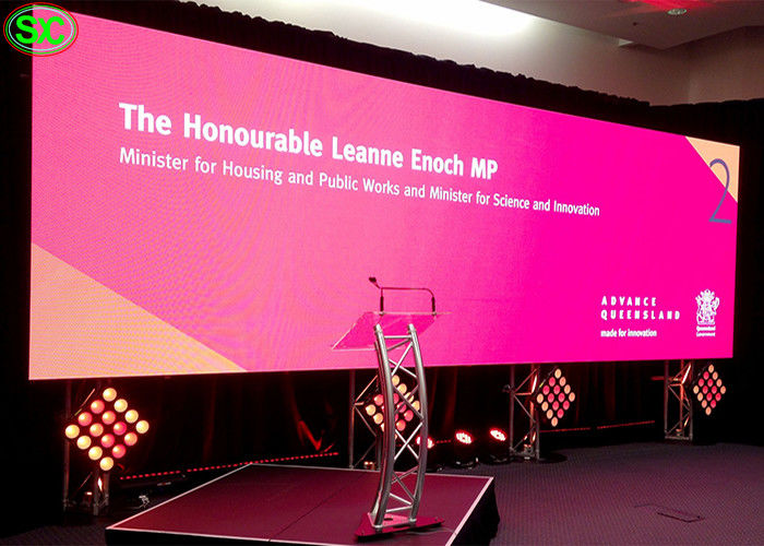 무대 이벤트 덩어리 P1.6 2500cd/㎡ 실내 풀 컬러 디지털 LED 디스플레이 텔레비전 벽