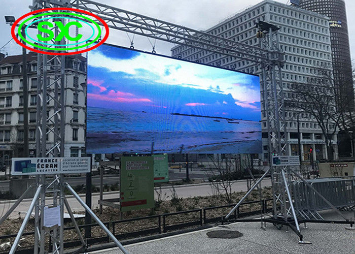 풀 컬러 야외 P3.91 내각 500x500mm 임대는 디스플레이를 이끌었습니다