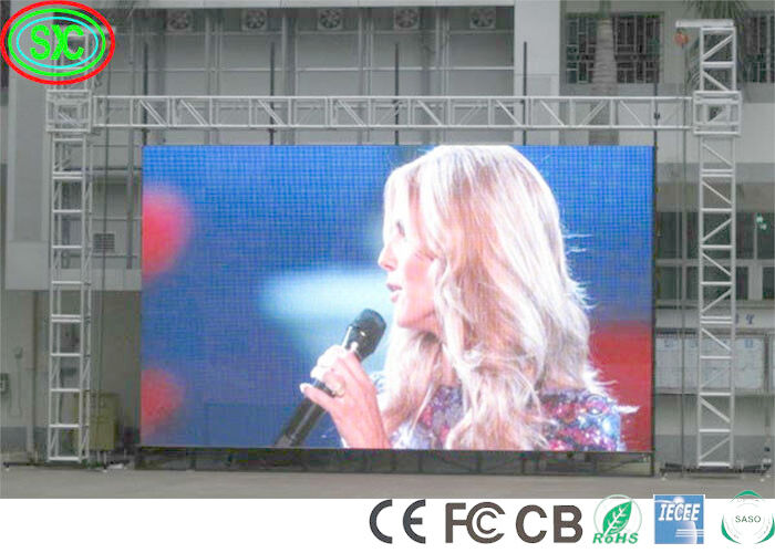 FCC IECEE 6000cd 40000dots/sqm 1R1G1B 스테이지 LED 스크린 풀 컬러 LED 디스플레이
