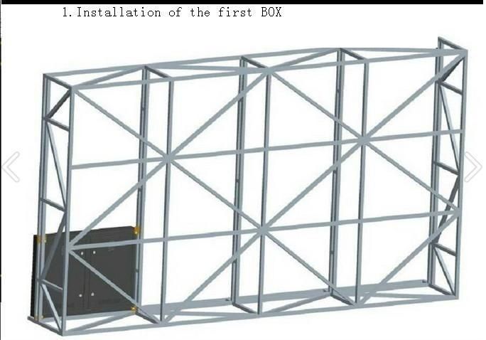 P10 야외 LED 게시판 50000cd/m2 밝기 IP65 방수