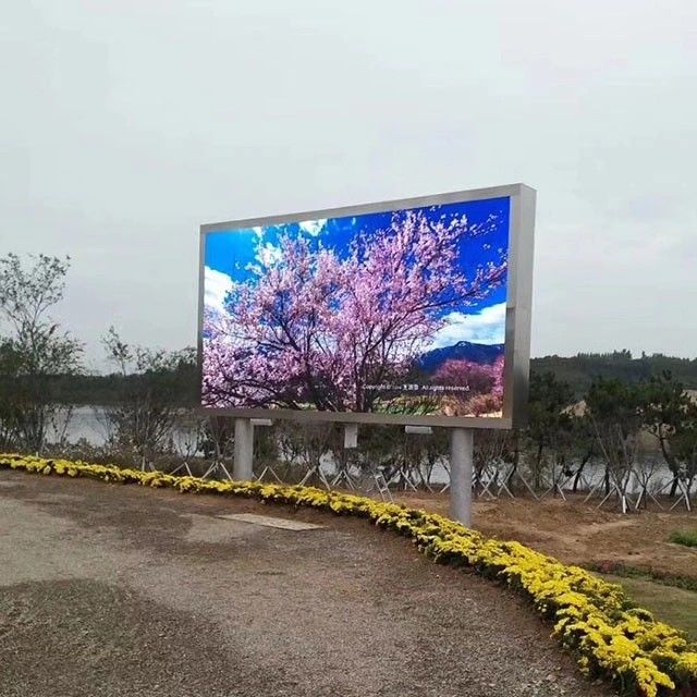 LED 디스플레이 P8 야외 주도하는 비디오 월 P8 광고 빌보드고 휘도 야외 주도하는 화면