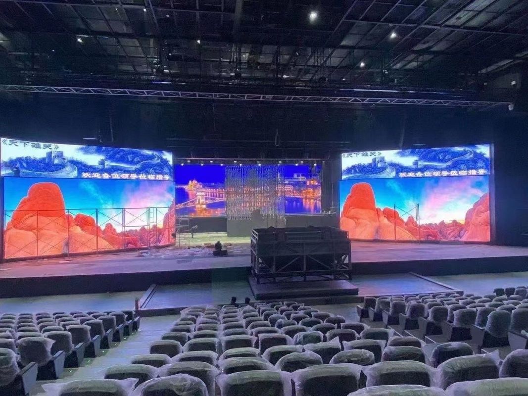 가장 좋은 실내 풀 컬러 LED 디스플레이를 위한 아치 SCX LED는 콘서트 이벤트 및 더 많은 우리의 P5 640x640mm LED 렌터 스크린으로 덮여 있습니다