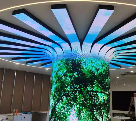 소프트 HD P4 실내 LED 모듈 IP43 3840Hz 해상도 1200Cd/M2 밝기 전체 컬러 실내 LED 디스플레이