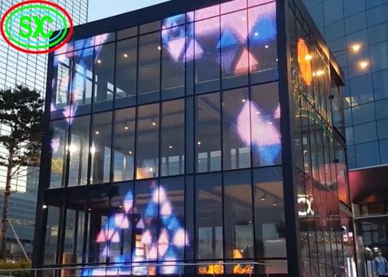 Epistar 칩 P12.5mm 벽 보장 5 년을 가진 투명한 전시 화면