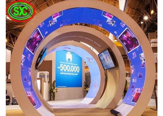 좋은 가격 내구성 유연 유연 필름 세트 LED 스크린 광고 비디오 벽 SMD2525 1R1G1B 사이니지 패널 온라인으로