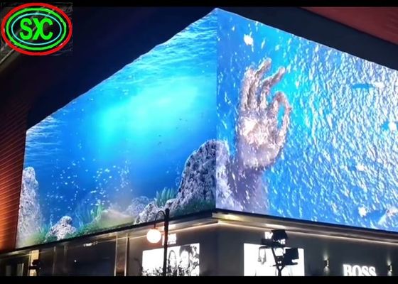 좋은 가격 P6 광고 27777 포인트 / 평방 미터 야외 LED 다이 주름 알루미늄 576 * 576MM 모듈 크기 온라인으로