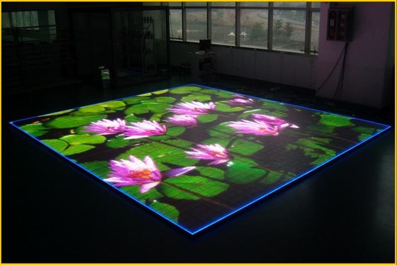 좋은 가격 SMD 3535 풀 컬러 LED 댄스 플로어 500x500mm 캐비닛 4.81mm 픽셀 피치 온라인으로