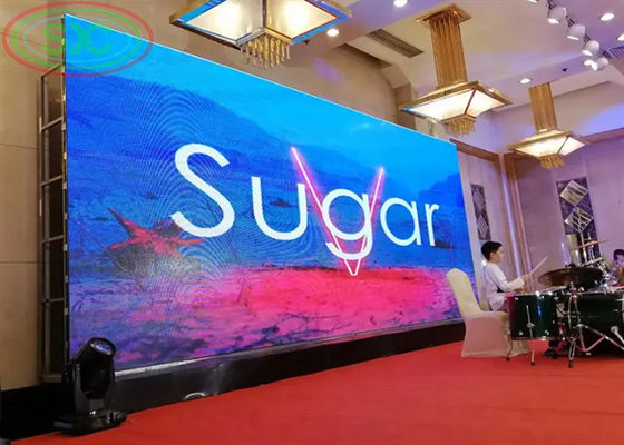 P5 야외 풀 컬러 LED 다이 캐스트 알루미늄 스크린 43222 점/평방 미터 밀도