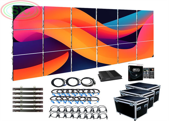 우수한 실내 임대 LED 화면 P3.91 상업적 수신을위한 배경 벽