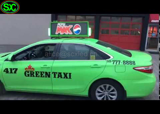 HD 영상 IP65는 차 지붕에 의하여 지도된 표시 전시를, 지도한 표시 두 배 편들었습니다 방수 처리합니다