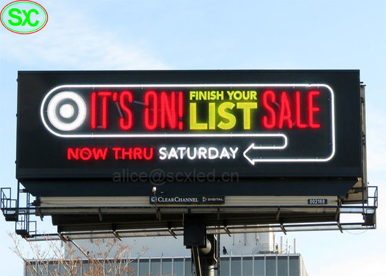 극단적 가는 RGB P6 P8 IP65는 3-*Year 보증으로 광고 빌보드를 주도했습니다