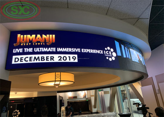 실내 회전 유연 비디오 벽 P2 LED 화면 부드러운 광고 표지판