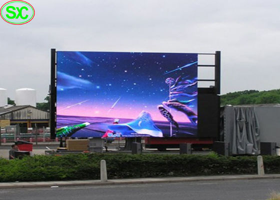 좋은 가격 P10 풀 컬러 LED 광고 스크린, Rgb 기술에 의하여 지도된 전시 옥외 최고는 재생율을 온라인으로