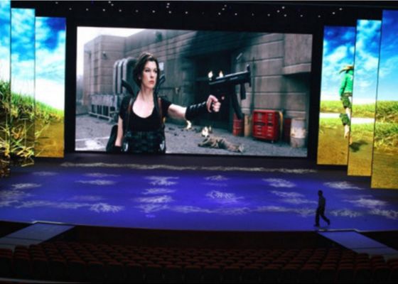 실내 전면 및 후면 접근 용이한 유지 보수 풀 컬러 P4 LED 비디오 월 스크린