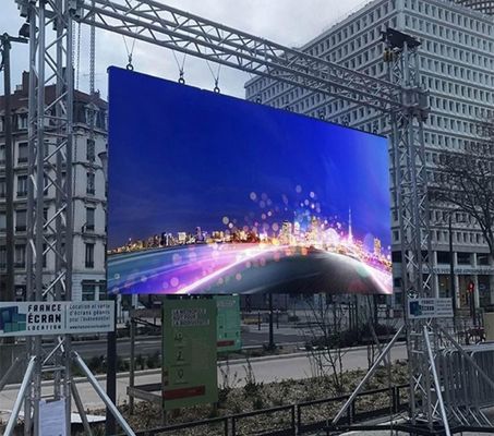 좋은 가격 야외 풀 컬러 높은 밝기 큰 LED 화면 P5 640*640mm 고정 광고 LED 게시판 온라인으로