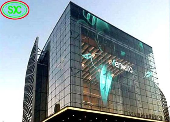 중국 실내 P3.9-7.8 풀 컬러 투명 LED 디스플레이 스크린 Smd 곡선