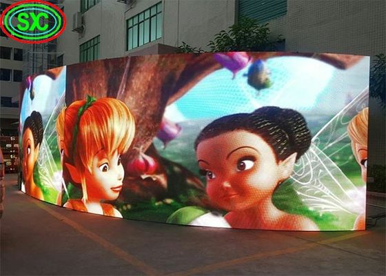 MTBF 5000시간 알루미늄 고정 LED 디스플레이, 192*192mm 모듈 크기 및 내구성이 뛰어난 캐비닛 소재