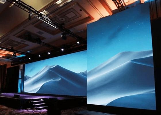 P4 4mm 실내 풀 컬러 렌터 LED 디스플레이 600W/M2 160° 관점