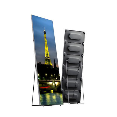좋은 가격 알루미늄 캐비닛 LED 포스터 디스플레이 680x2000mm 화면 크기 P1.86mm 피치 귀하의 마케팅 계획 온라인으로