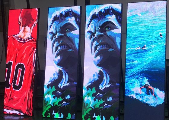 320x160mm 모듈 크기 LED 포스터 디스플레이 1R1G1B 색상 구성과 P1.86mm 피치