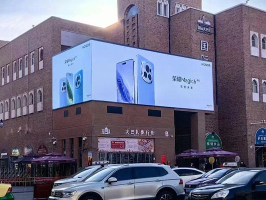 야외 방수 P6 960x960mm SMD2727 LED 디스플레이 고정 설치 LED 광고 벽