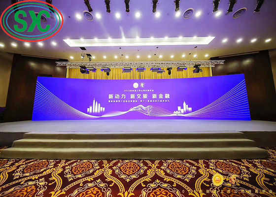 SMD2121 실내 커브드 스크린 풀 컬러 스틸 960 x 960mm 박스 RGB LED 디스플레이