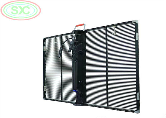 좋은 가격 매달린 LED 스크린 투명한 LED 디스플레이 1000*500MM 조절 밝기 온라인으로