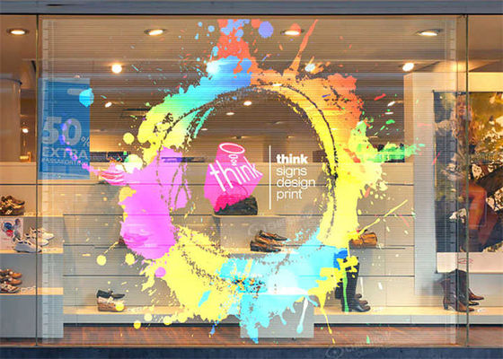 투명한 LED 화면 SMD2121 평균 고장 없는 1000시간 투명한 광고 디스플레이