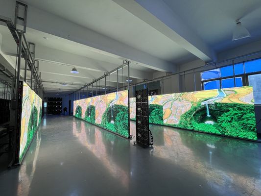 밝기 GOB LED 디스플레이 1500 비트 밝기 320*160mm LED 모듈 640*640MM 캐비닛 크기