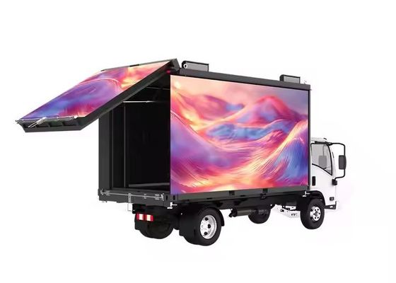 좋은 가격 광고용 내셔널스타 LED 칩을 가진 야외 풀 컬러 P5 모바일 LED 트럭 화면 온라인으로