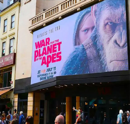 옥외 광고 및 점수 방수 LED 빌보드 스크린 전체 색상 기능