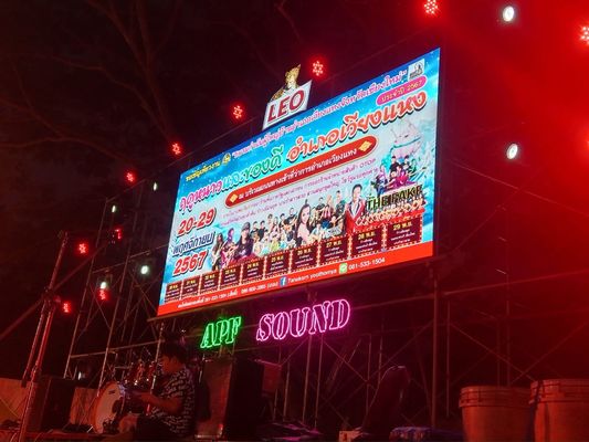 다이 캐스트 알루미늄 캐비닛 재료 얇은 픽셀 피치 LED 패널 320X160mm 최종 디스플레이 성능