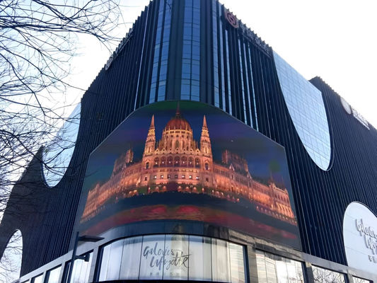 좋은 가격 P3.91 외관 전색 LED 디스플레이 다이 캐스팅 알루미늄 화면 픽셀 밀도 40000/sqm 온라인으로