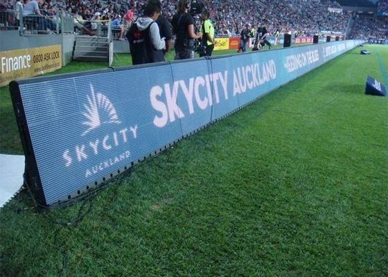 축구 농구 스포츠 P10 LED 스크린은 둘레 광고를 지도했습니다