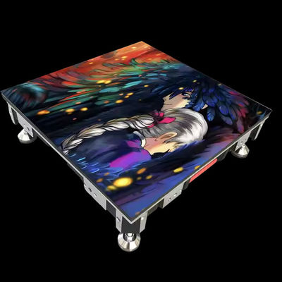 좋은 가격 500x1000mm 실내 LED 댄스 플로어 스크린 4.81mm 픽셀 160° 관점 온라인으로